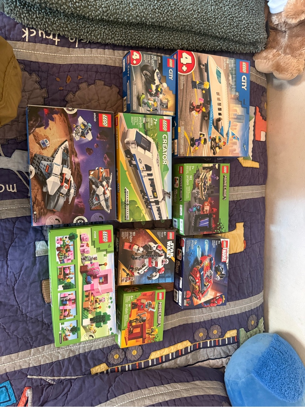 Nine LEGO Assorted Kids Toy Building Sets - Multicolor